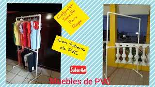 COLGADOR DE ROPA CON TUBERIA DE PVC [upl. by Ahsenat53]