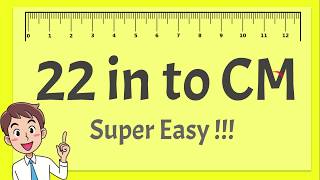 22 Inches to CM  Super Easy [upl. by Ainna]