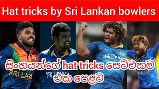 Hat tricks by sri lankan bowlers  Lasith Malinga  Wanindu Hasaranga  Thisara Perera [upl. by Kavanagh]