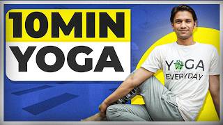 10Minute Yoga for Beginners  Daily Fitness  Saurabh Bothra [upl. by Silma]