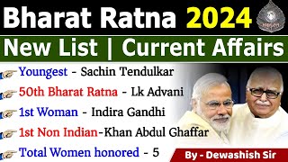 Bharat Ratna 2024  Bharat Ratna Winners 2024  Awards amp Honours 2024  Current Affairs 2024 modi [upl. by Spillar]