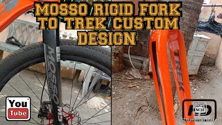 HOW TO REPAINT FORK USING SPRAY PAINTS  REPAINTING OF MOSSO M5 RIGID FORK [upl. by Oigres]