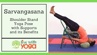 Sarvangasana Steps and Benefits with Support  Therapeutic Iyengar Yoga [upl. by Marylinda471]