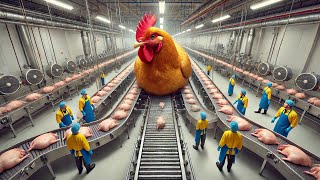 Inside the Chicken Factory Processing Millions of Chickens for Meat [upl. by Magill]