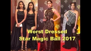 Worst Dressed at STAR MAGIC BALL 2017  Celebrities with Mediocre to Shocking Outfits [upl. by Moina491]