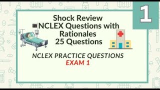 Shock Nursing Questions and Answers 25 NCLEX Prep Questions Test 1 [upl. by Korrie]