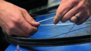 Easton Cycling How to install a spoke in an Easton tubeless wheel [upl. by Yraek]