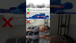 MUST WATCH Best Sleeping Positions 😴sleeping healthandwellness [upl. by Eelarac502]