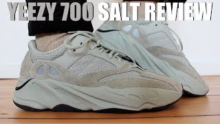 YEEZY 700 SALT REVIEW  ON FEET amp SIZING [upl. by Kan]