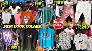 Just Look Colaba Diwali Biggest Sale  BRANDED CLOTHES IN CHEAPEST PRICE 😱  UNBELIEVABLE PRICES 😳 [upl. by Alyos]