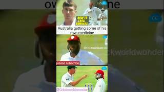 Australia getting some of his own medicine 💀😂 aus vs wi cricket ausvswi shorts funny [upl. by Quintus]