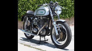 Manx Norton Featherbed  BSA Gold Star quotNorStarquot Cold Start [upl. by Annaxor]