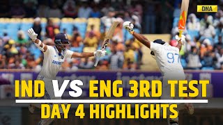 IND vs ENG 3rd Test Day 4 Highlights Jaiswal Jadeja Shine As India Beat England By 434 Runs [upl. by Krein]