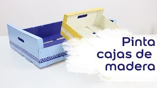 Tutorial  Cómo pintar cajas de madera  Bruguer [upl. by Ahsilif]