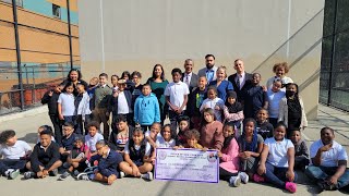 Rep Espaillat secures 500000 in federal funding to build soccer field at PS 28 [upl. by Ennovyahs248]