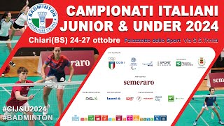 Campionati Italiani Junior e Under 2024  Campo 4  Finali [upl. by Sasha]