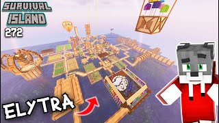 I made an ELYTRA FARM  Minecraft Survival Island Ep272 [upl. by Esirahs]