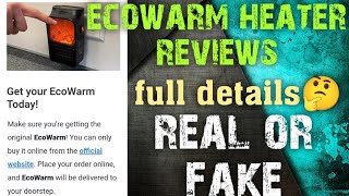 ecowarm heater reviews  eco warm heater legit or scam  ecowarm heater real or fake review [upl. by Meryl]