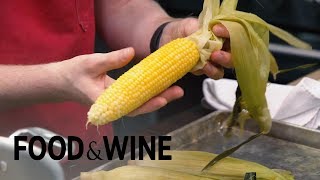 How To Shuck Corn Quickly and Easily  Mad Genius Tips  Food amp Wine [upl. by Hastings]