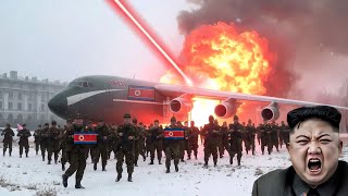 30 MINUTES AGO Kim Jongs IL76 jet and North Korean soldiers DOWN after being hit by a missile [upl. by Anirroc]