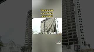 TROPICANA DEMOLITION UPDATE shortsfeed lasvegas construction [upl. by Caressa]