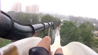 High Speed Fall Water Slide at AFamosa Water Theme Park [upl. by Yunick]