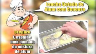 Receita Lanche Gelado de Atum com Cenoura [upl. by Chadburn]