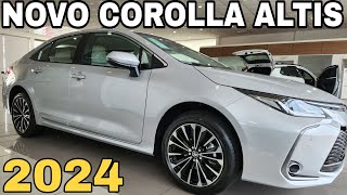 NOVO TOYOTA COROLLA ALTIS FLEX 2024 CONHEÇA O QUE MUDOU AS FUNÇÕES DO PAINEL DIGITAL E SAFETY SENSE [upl. by Davies]