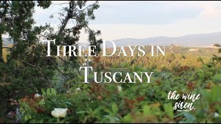 Three Days In Tuscany  Three Wineries in Montalcino [upl. by Burd]