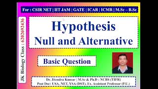 Hypothesis null and alternative hypothesis [upl. by Nikos]