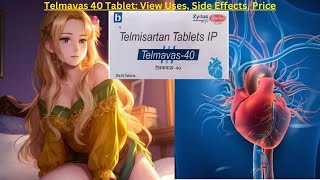 Telmavas 40 Tablet View Uses Side Effect Price thepharmacist heart telmisartan telmavas40 vir [upl. by Naellij575]