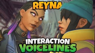 Valorant  Reyna Interaction Voice lines With Other Agents [upl. by Lemuelah]