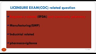 PHARMACY LicensureCOC Exam PART63 th kutaa 63 FFAA with ANSWERS [upl. by Donohue]