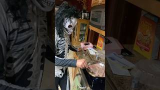 Skelly Cookin Dinner youtubeshorts halloween ￼ [upl. by Eicram]