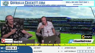 ENG V WI 2024 3rd Test day 1 Edgbaston [upl. by Gilbertson]