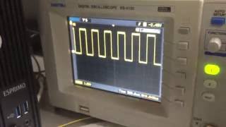 Stm32f7Disco board  Simple Oscilloscope [upl. by Jarrett]