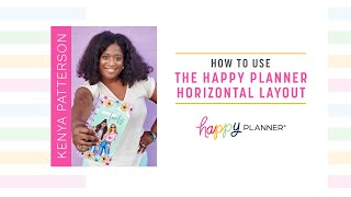 Happy Planner Basics How To Plan with the Horizontal Layout [upl. by Roosnam]