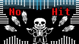 No Hit Undertale Neutral Run  Sans fight Remake by DEL  Phase 1 [upl. by Cioffred]