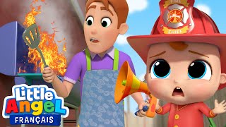 Je veux être un pompier 🔥 Comptines pour Bébé 🚒 Little Angel Français [upl. by Gerfen906]