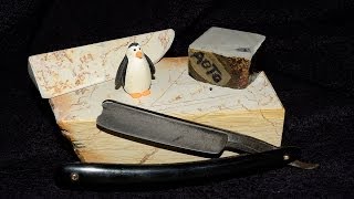 Straight Razor Jnat Honing  Bevel Set to Finish in 15 Minutes [upl. by Eleen837]