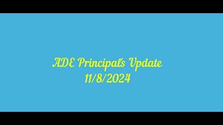 Alice Drive Elementary  Principals Update 1182024 [upl. by Anelegna]