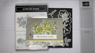 Stampin’ Up Stippled Roses Birthday Card Tutorial [upl. by Moe586]