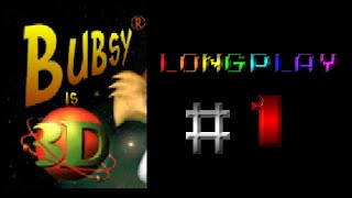 Bubsy 3D in Furbitten Planet 1996 PlayStation Longplay Part 1  The Woolie Bully [upl. by Wenona]