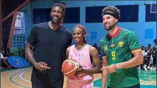 Klay Thompson and Festus Ezeli in Cameroon [upl. by Ekard]