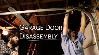 Garage Conversion Ep 1 Garage Door Disassembly [upl. by Weintrob]