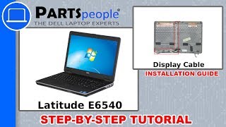 Dell Latitude E6540 P29F001 Display Cable HowTo Video Tutorials [upl. by Kinelski386]