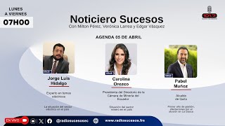 Noticiero Sucesos  Viernes 05 de abril de 2024 [upl. by Niamrahc]