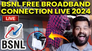 BSNL Free Broadband Connection Kaise Hoga  Live 2024  BSNL Broadband Connection 2024 ftth bsnl [upl. by Errecart]