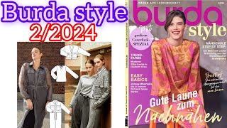 Burda style 22024  full preview and complete line drawings 🙂❤❤ [upl. by Hemetaf]