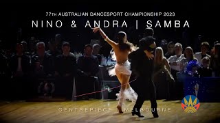 ⭐️ NINO LANGELLA amp ANDRA VAIDILAITE  SAMBA  77th Australian DanceSport Championship dancesport [upl. by Asare]